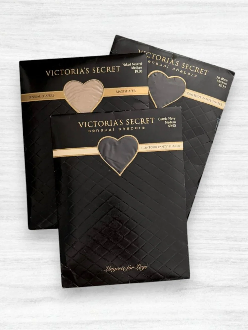 Vintage Victoria's Secret Sensual Shapers Lot 3 Medium NOS Hosiery Pantyhose Y2K
